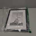 upsimples 8.5 By 11 Picture Frame, Display Pictures 6x8 with Mat or 8.5 x 11 Without, Wall Hanging Photo Frames, Black, 1 Pack