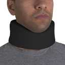 OTC Cervical Collar, Soft Contour Foam, Neck Support Brace, Black Narrow 2.5" Depth, Universal