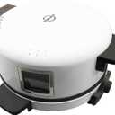 12" Electric Pizza Oven-Countertop Pizza Maker with Temperatures Control, Perfect for Pizzas/Pancake/Quesadillas/Cookies (White)