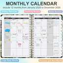 Timart 2026 Planner, January 2026 - December 2026, Weekly and Monthly Planner, Hardcover 2026 Calendar Planner Book with Tabs for Women, Perfect for Office School Home, A4 (8.5" x11")-Green Floral