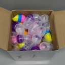 Sosation 150 Pcs 1.5 Inch Gumball Vending Machine Capsules Empty Round Plastic Containers Toy for Prizes Party Favors(Stylish Color)