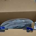 Comfort Zone 16-Inch Smart WiFi Wall Mount Fan, Oscillating 3-Speed Indoor Fan with App Control, Timer & Sleep Mode  Quiet Adjustable Tilt, All-Metal Grille  Space-Saving Cooling for Home or Office