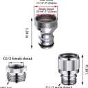 Kitchen Sink Faucet Quick Connector, Sink Faucet to Garden Hose Adapter, Dishwasher/Washer Snap Coupling Adapter, Faucet to Hose Adapter for Kitchen/Bathroom/Shower Hose