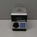 Kids Piggy Bank, Electronic Password Protected Money Savings Box with Automatic Paper Roller for 3+ Years Old Boys Girls (Black)