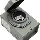 Zreneyfex 50 Amp Generator Power Inlet Box ETL Listed NEMA SS2-50P Weatherproof Outdoor Use 125/250 Volt 12500 Watts Generator Transfer Switch for 3 Prong Generator Cord