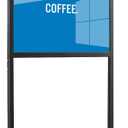 22x28 Inch Floor Stand Sign Holder, Heavy Duty Pedestal Poster Stand Double Sided Display for Business, Retail & Real Estate