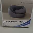 Advanced Memory Foam Neck Travel Pillow, Neck Pillow Airplane with Eye Mask & Ear Plugs, Designed for The Comfort of Travel & Office, Travel Pillow for Plane, Car, Home, Work Grey