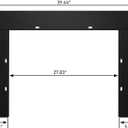 Fireplace Insert Trim Kit for 30.51" W x 24.92" HBlackB0BBR2PHHK, Only Suitable for Rodalflame Size-Matched Fireplaces