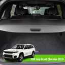 Cargo Cover for 2022 2023 2024 Jeep Grand Cherokee (2 Row; WL) 4XE Accessories Trunk Cover Rear Trunk Organizer Security Cover Shielding Shade, Black