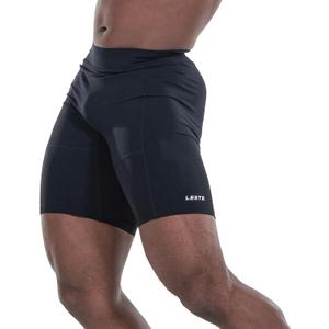 LESTE MuscleWrap AIR 5  Mens Breathable Leggings, Mens Compression Sports Short Workout Athletic Training Tights Pants (Medium, Black)