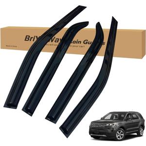 Vent Shades Rain Guards for Ford Explorer 2011 2012 2013 2014 2015 2016 2017 2018 2019 Accessories, for Ford Explorer Window Deflectors Window Visors