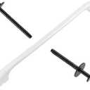 316443601 Oven Door Handle Compatible for Ken-More Elec-trolux Frigi-daire Electric Oven Range Stove Handle Replacement with 2 * 316433300 Range Handle Screws/Ken.More Oven Handle