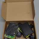 Junction Box Outdoor Waterproof Electrical Box,3-Way,IP68 Black Outdoor M25 coaxial Connector, for Cable 0.2-0.55in UL Listed(2Pack)