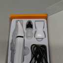 oneisall Dog Paw Trimmer, Cordless Paw Hair Trimmer for Dogs with Double Blades, Quiet 2 Speed Small Dog Grooming Clippers for Paws, Eyes, Ears, Face, Rump (White)