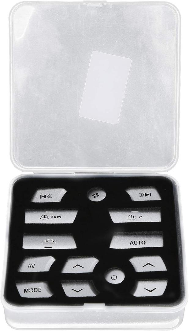 Air Conditioning Button Covers, 14Pcs Air Condition Button Cover Trim AC Control Stickers Fit for XF 20122015 Air Conditioning Button Covers, 14Pcs Air Condition Button Cover Trim AC Control Stickers Fit for XF 20122015