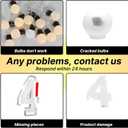 Marquee 4ft Numbers with Light up Number 4 White Mosaic Frame with Slots Letter 4 for 4th Birthday Party Decorations Pre-Cut Cardboard Large Giant Cut-Out Thick Foam Board Sign Anniversary