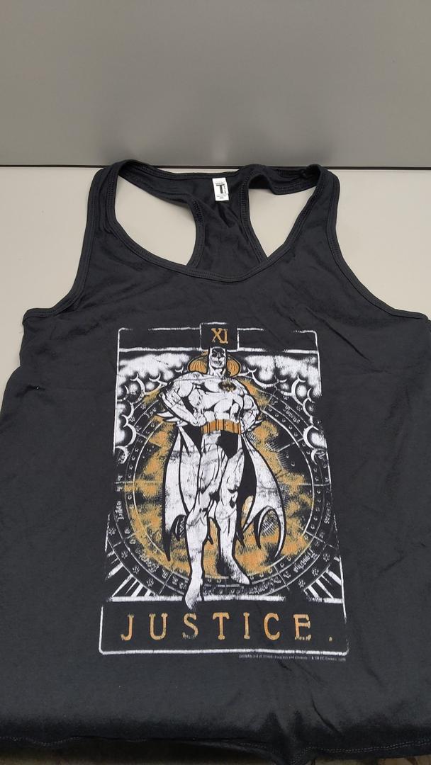 DC Comics Warner Bros. Womens Batman Batman Tarot Women's Fast Fashion Racerback Tank Top Shirt, Black, XXLarge US