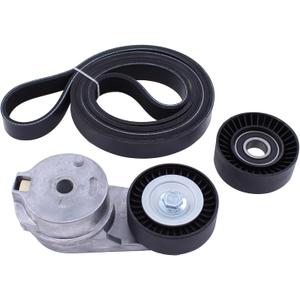 MOTOKU Drive Belt Tensioner and Serpentine Belt Idler Pulley kit for Dodge Charger 2011-2023, Durango 2016-2024, Challenger 2011-2023, Chrysler 300 12-23, Jeep Commander 06-08, Grand Cherokee 5.7 6.4