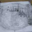 SAIWEYA 23" Farmhouse Table Lamps Set of 2, 3 Way Dimmable Lamps with 2 LED Bulbs and Rocker Switch, Vintage Nightstand Lamp for Bedroom Living Room Office End Table Entryway, White