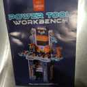 Lehoo Castle Kids Tool Bench (32.5 Inches Tall), Toddler Tool Set with Electric Drill, 2-in-1 Workbench and Toolbox, Pretend Play Tool Toys for Age 3-5, Birthday Gift for Boys