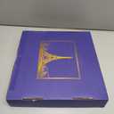 12" Oak Bathroom Vanity Tray Turntable for Perfume Candle, Round Wooden Decorative Tray for Kitchen Sink Countertop Organizer, Bathroom Counter Organizer for Skincare Makeup, Farmhouse Black Gold