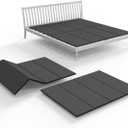 Light and Thin Bed, Large Double Bed 10MM, Folding Spring Box, Queen Size 60x80''No Assembly Required