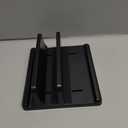 Vaydeer Vertical Laptop Stand Holder Organizer Plastic Adjustable Desktop Notebook Dock Space-Saving 3 in 1 for All MacBook Pro Air,Mac,HP,Dell,Microsoft Surface,Lenovo,up to 17.3 inches (Black)