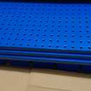 Ultrawall Pegboard Wall Organizer, Blue Metal Peg Board Panels, Garage Storage System with Hooks and Storage Bins, 59pcs