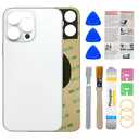 Phoupair OEM Rear Back Glass Replacement for iPhone 14 Pro 6.1 Inches with Professional Repair Tool Kit (Silver)
