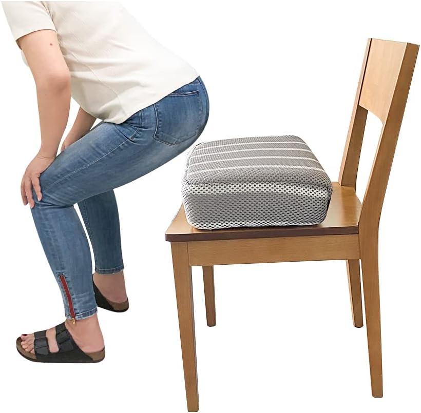 Adult Booster Seat Cushion Extra Firm Riser Chair Cushions for Elderly Washable Thick Chair Lift Pads to Raise Height for Couch, Home, Patio, Office Seat, 16.5 inches x 13.3 inches x 4.7 inches