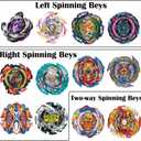 Bey Battling Burst Toy Set, 12pcs Spinning Burst Tops 2 Two-Ways Launchers with Grip, Combat Tops Battle Game with Portable Box Gift for Kids Children Boys 6-12