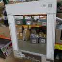 Home Decorators Collection Medium Rectangle White Rattan and Cane Mirror (24 in. W x 32 in. H)