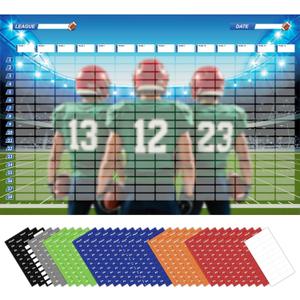 Football 14 Team Draft Board Wall Poster, 5 x 3.3 Feet, Premium Version