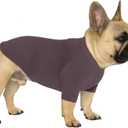 Premium Yoga-Fabric Dog T-Shirt  Breathable, Stretchy, Anti-Shedding Pet Clothes for All Seasons, Small to Large Dogs Mauve L