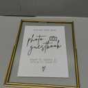 Gold Floating Picture Frame Wedding Signs - Please Sign Our Guest Book - 10x8 Place Card/Menu Holder