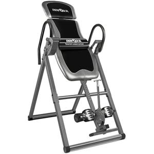 Innova Health and Fitness Inversion Table with Adjustable Headrest, Reversible Ankle Holders, and 300 lb Weight Capacity
