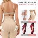 Shapewear Tummy Control Shorts - High Waisted Shapewear Underwear Body Shaper Butt Lifting Shorts Under Dresses (Beige, M)