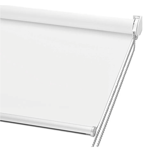 ChrisDowa 100% Blackout Roller Shade, Window Blind with Thermal Insulated, UV Protection Fabric. Total Blackout Roller Blind for Office and Home. Easy to Install. White,31" W x 72" H