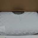 MALOUF Z Side Sleeper Shoulder Cutout Dough Memory Foam Pillow with Liquid Gel Layer-Queen, Blue (Queen, Pack of 1)