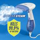 Conair Handheld Garment Steamer for Clothes, ExtremeSteam 1200W, Portable Handheld Design,White/Blue