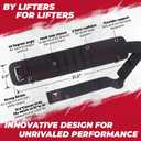 Heavy Duty Dip Belt With Chain - Weighted Pull Up Belt for Workout (Black&Red)