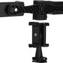 Phone Tripod Mount Adapter, Clip Tripod Monopod Selfie Stick Dual Cell Phone Holder Universal Cold Shoe Adapter for Vlog Live Streaming Video Recording