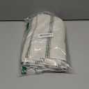 DriftAway Farmhouse Linen Lined Valance Double Layer Thermal Insulated Room Darkening Blackout Window Valances 3 Inch Rod Pocket Vertical Striped Kitchen Valance Single 52 Inch by 18 Inch Loden Green