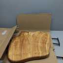 WELLAND Live Edge Cedar End Table, Unique Desktop Side Table,19" L x 16" W x 20.5" H Nightstand, Plant Stand for Living Room, Bedroom, Home Office, Patio