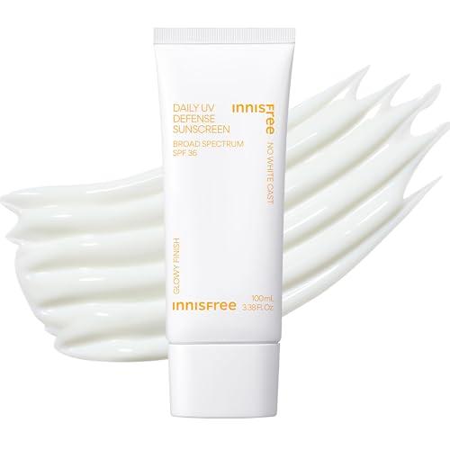 Innisfree Daily UV Defense SPF 36 Jumbo – Korean Face Sunscreen, Invisible Finish, Broad Spectrum, No White Cast, Lightweight, Hydrating EXP 06/03/2027