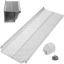Gutter Guard, 5 inch Aluminum Gutter Guards, 10Pack-40ft, DIY Leaf Guards Protection for Gutters, 5" Rain Gutter Screen for Downspouts & Roof, Prevents Clogs & Debris, with Screws