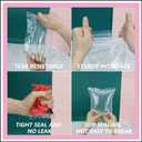 iMailer - 200 Pcs- 12" x 15" Large Plastic Zip Poly Bags- Clear Zip Storage Bag for Clothing, T-Shirts, Pants