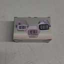 Peakeep Night Light Digital Alarm Clock Battery Operated with Indoor Temperature, Desk Small Clock (White)