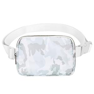 VOROLO Fanny Pack For Women And Men Crossbody Bag Belt Bag with Adjustable Strap Graduation Gifts Camo White, Set of 2