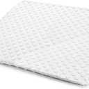 Wedge Pillow for Kids,Memory Foam for Back,Legs & Knees, Relaxation and Comfort, Soft and Breathable, Dot Texture Pillow for Reading Watching TV Gaming Sleeping, Fit for Sofa Floor Room (White)